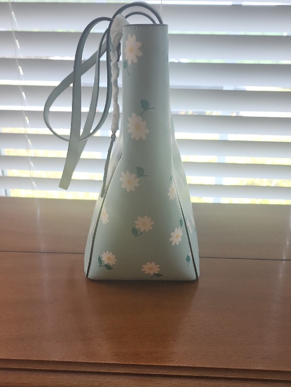 kate spade blue daisy print tote - Picture 13 of 15